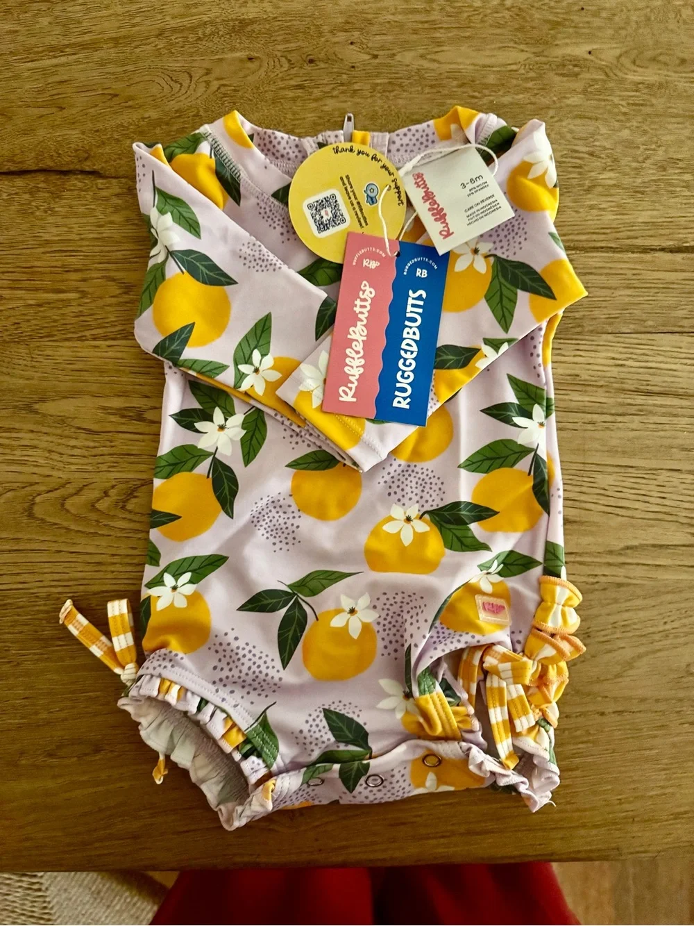 Rufflebutts Baby Citrus One-Piece Swimsuit